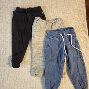 3 pair boys sweatpants in size 2T